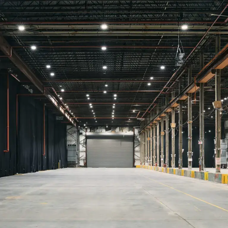 Large empty warehouse venue space