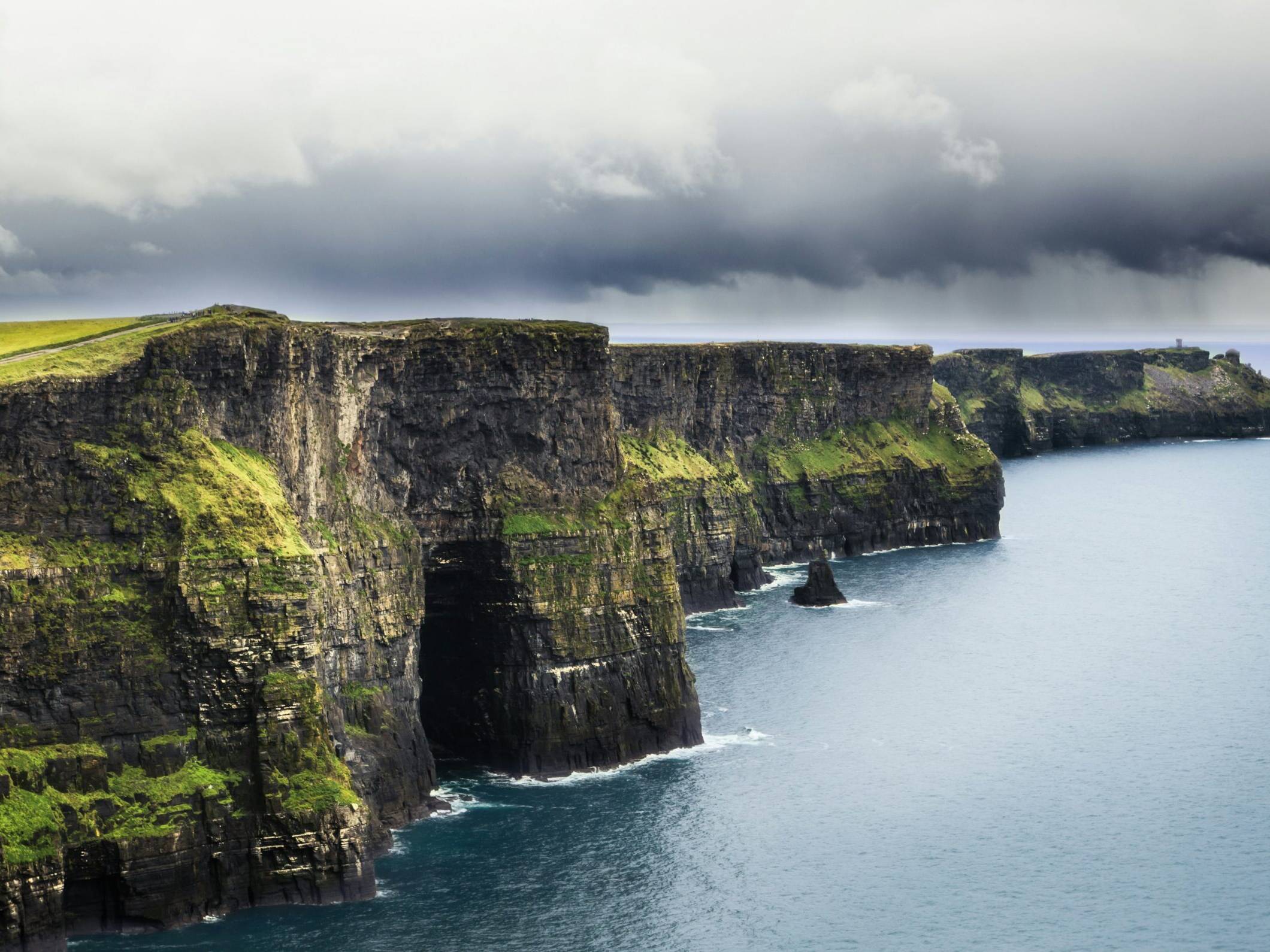 View of the cliffs of moher