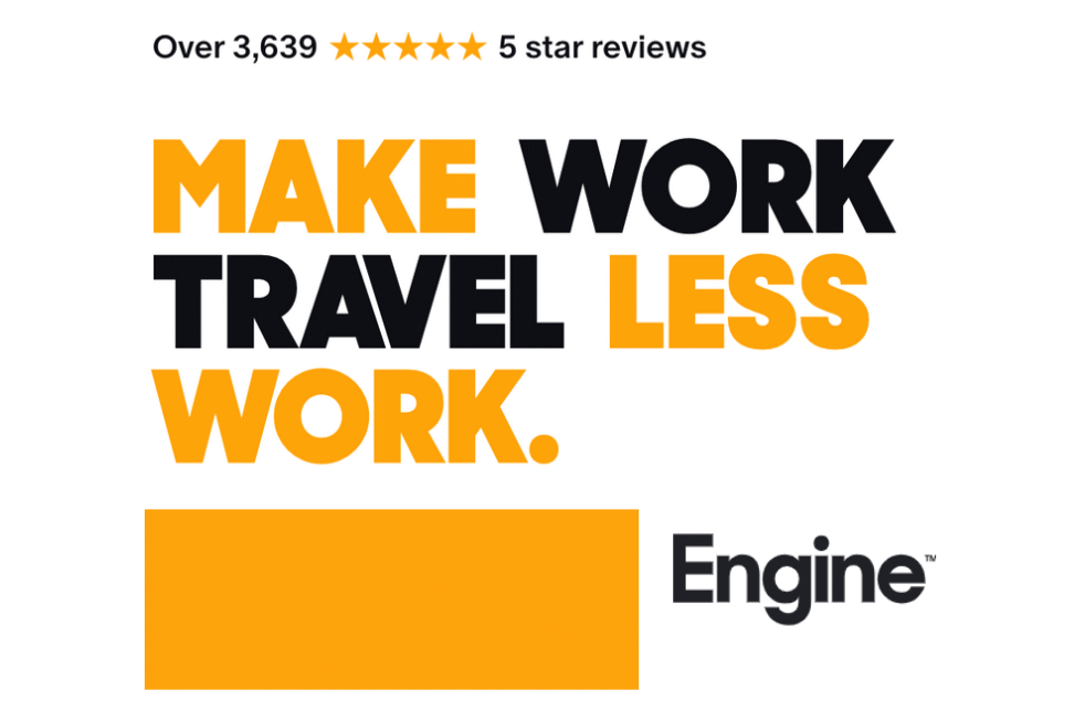 Make work travel less work text