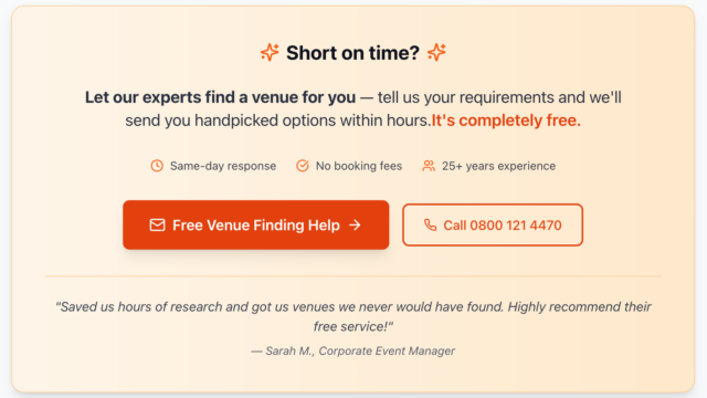 venue finding service